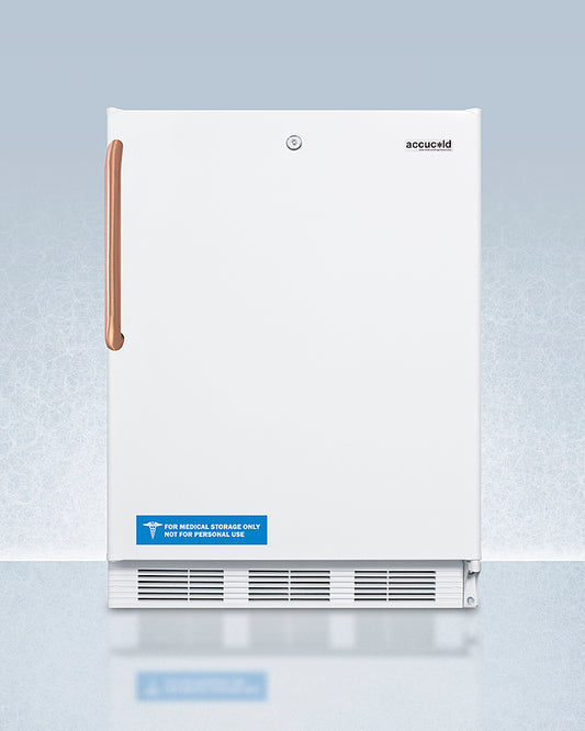 Accucold - 24" Wide Built-In All-Refrigerator with Antimicrobial Pure Copper Handle, ADA Compliant