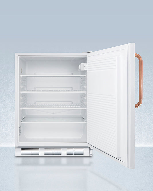 Accucold - 24" Wide Built-In All-Refrigerator with Antimicrobial Pure Copper Handle, ADA Compliant