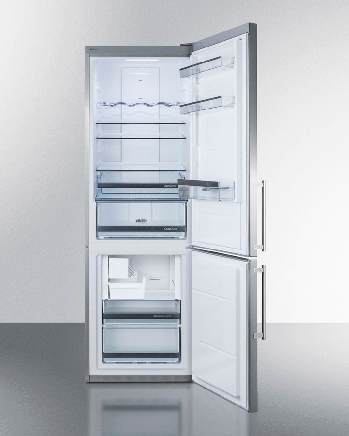 Summit - 24" Wide Built-In Bottom Freezer Refrigerator With Icemaker | FFBF249SSBIIM Summit - 24" Wide Built-In Bottom Freezer Refrigerator With Icemaker | FFBF249SSBIIM