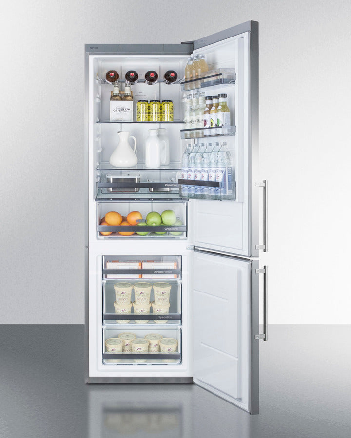 Summit - 24" Wide Bottom Freezer Refrigerator | FFBF249SS Summit - 24" Wide Bottom Freezer Refrigerator | FFBF249SS