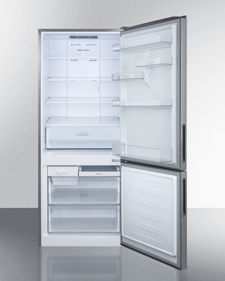 Summit - 28" Wide Bottom Freezer Refrigerator | FFBF279SS Summit - 28" Wide Bottom Freezer Refrigerator | FFBF279SS