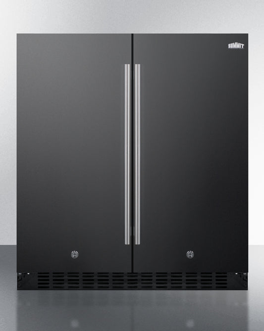 Summit - 30" Wide Built-In Refrigerator-Freezer