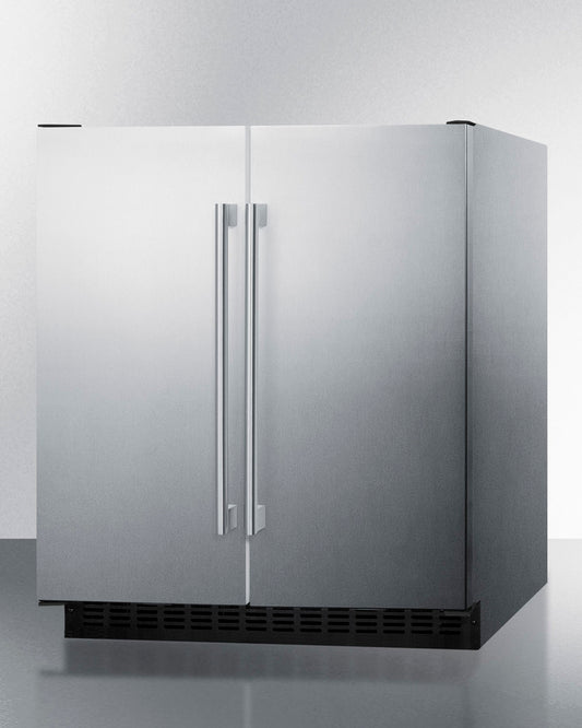Summit - 30" Wide Built-In Refrigerator-Freezer