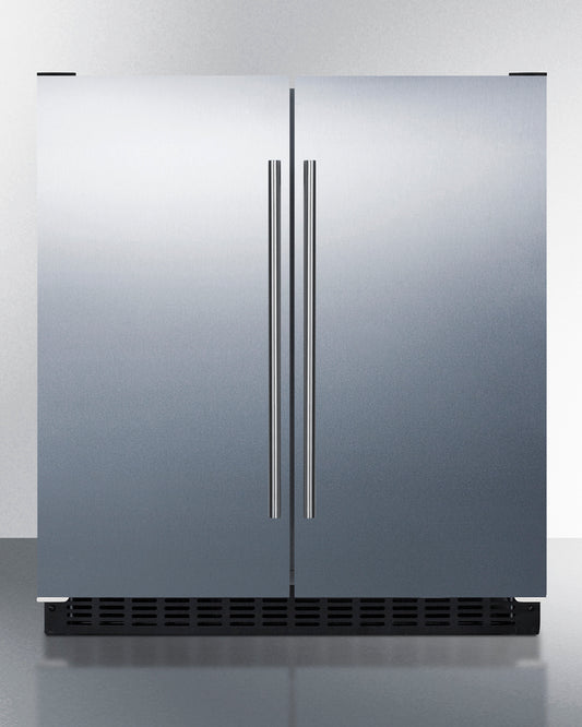 Summit - 30" Wide Built-In Refrigerator-Freezer