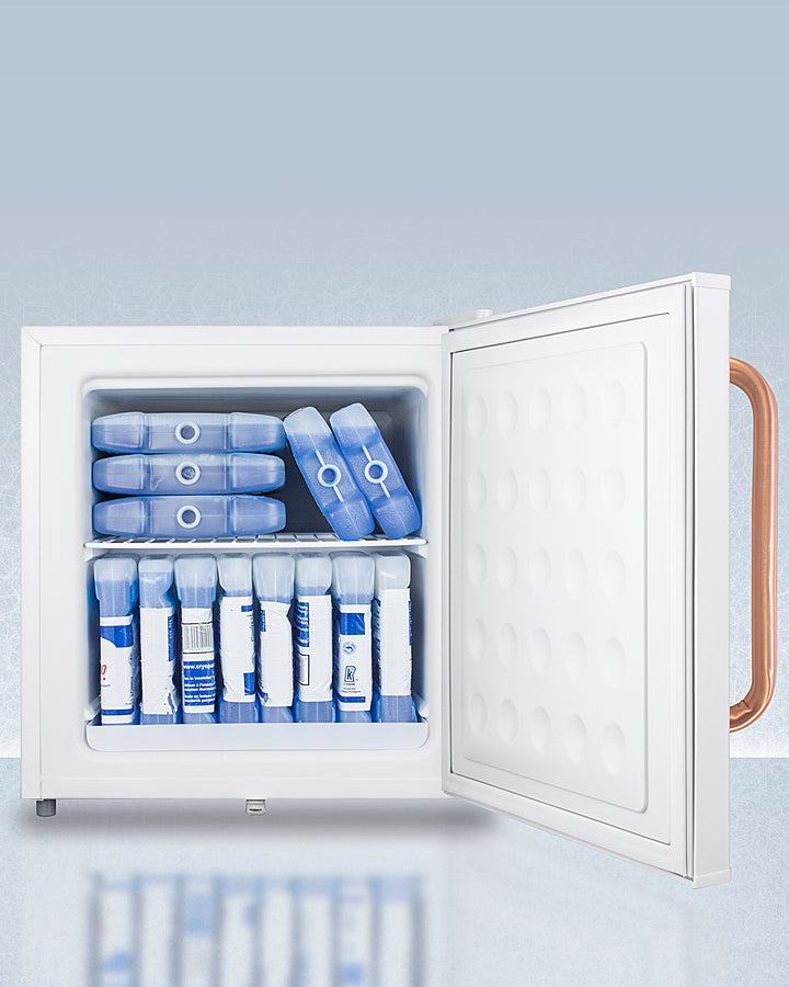 Accucold - Compact All-Freezer with Antimicrobial Pure Copper Handle Accucold - Compact All-Freezer with Antimicrobial Pure Copper Handle