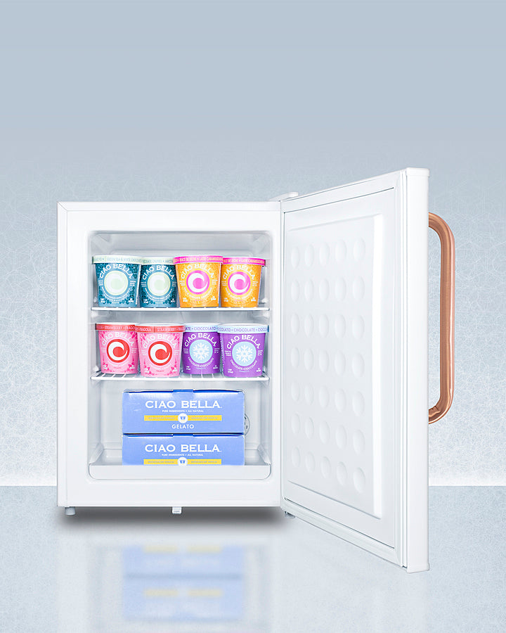 Accucold - Compact All-Freezer with Antimicrobial Pure Copper Handle Accucold - Compact All-Freezer with Antimicrobial Pure Copper Handle