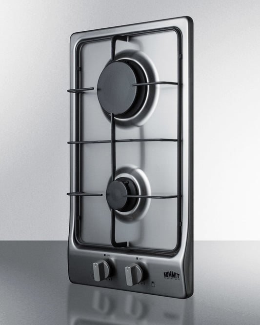 Summit - 12" Wide 2-Burner Gas Cooktop