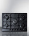 Summit - 27" Wide 5-Burner Gas Cooktop