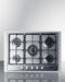 Summit - 30" Wide 5-Burner Gas Cooktop