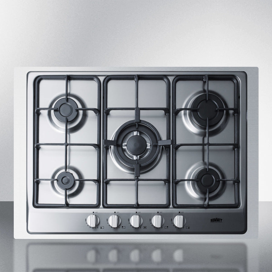 Summit - 30" Wide 5-Burner Gas Cooktop Summit - 30" Wide 5-Burner Gas Cooktop
