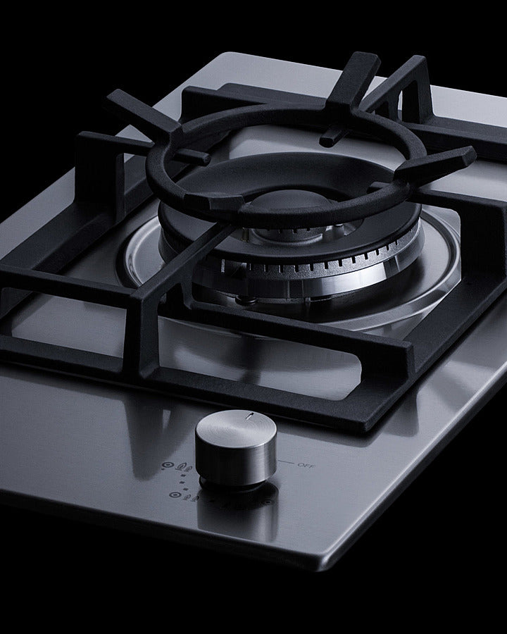 Summit - 12" Wide 1-Burner Gas Cooktop In Stainless Steel Summit - 12" Wide 1-Burner Gas Cooktop In Stainless Steel
