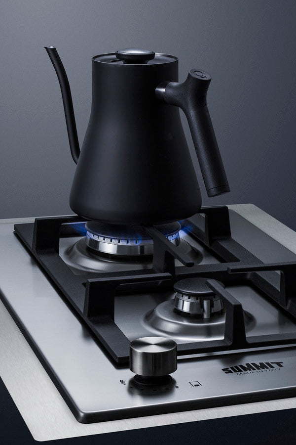 Summit - 15" Wide 2-Burner Gas Cooktop In Stainless Steel Summit - 15" Wide 2-Burner Gas Cooktop In Stainless Steel