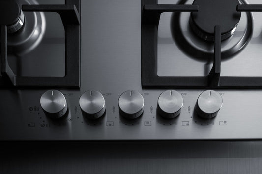 Summit - 34" Wide 5-Burner Propane Gas Cooktop In Stainless Steel