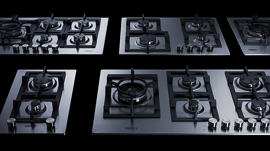 Summit - 12" Wide 1-Burner Gas Cooktop In Stainless Steel Summit - 12" Wide 1-Burner Gas Cooktop In Stainless Steel