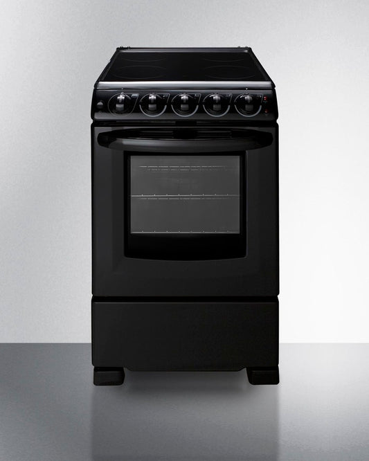 Summit - 20" Wide Electric Smooth-Top Range