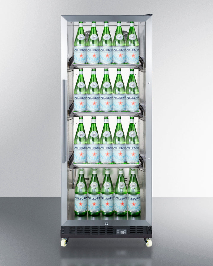 Summit Commercial - 24" Wide Mini Reach-In Beverage Center with Dolly Summit Commercial - 24" Wide Mini Reach-In Beverage Center with Dolly