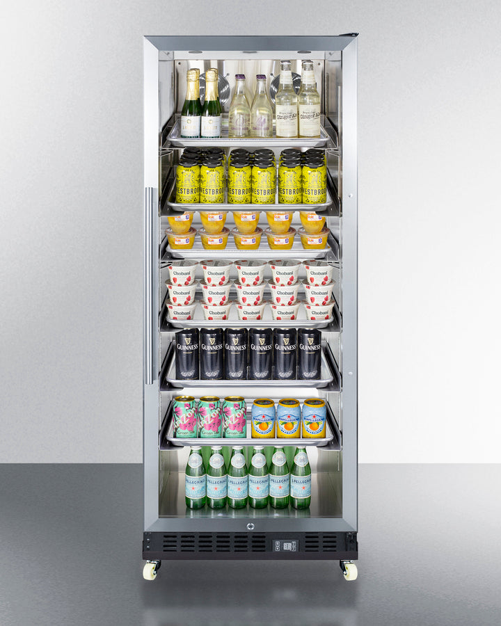 Summit Commercial - 24" Wide Mini Reach-In Beverage Center with Dolly Summit Commercial - 24" Wide Mini Reach-In Beverage Center with Dolly