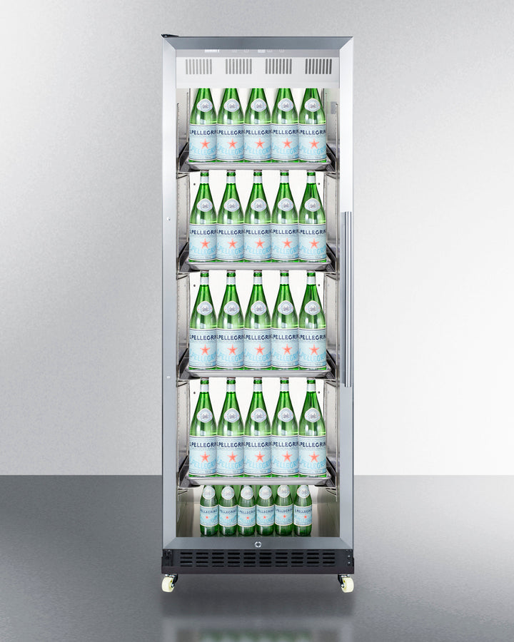 Summit Commercial - 24" Wide Mini Reach-In Beverage Center with Dolly Summit Commercial - 24" Wide Mini Reach-In Beverage Center with Dolly