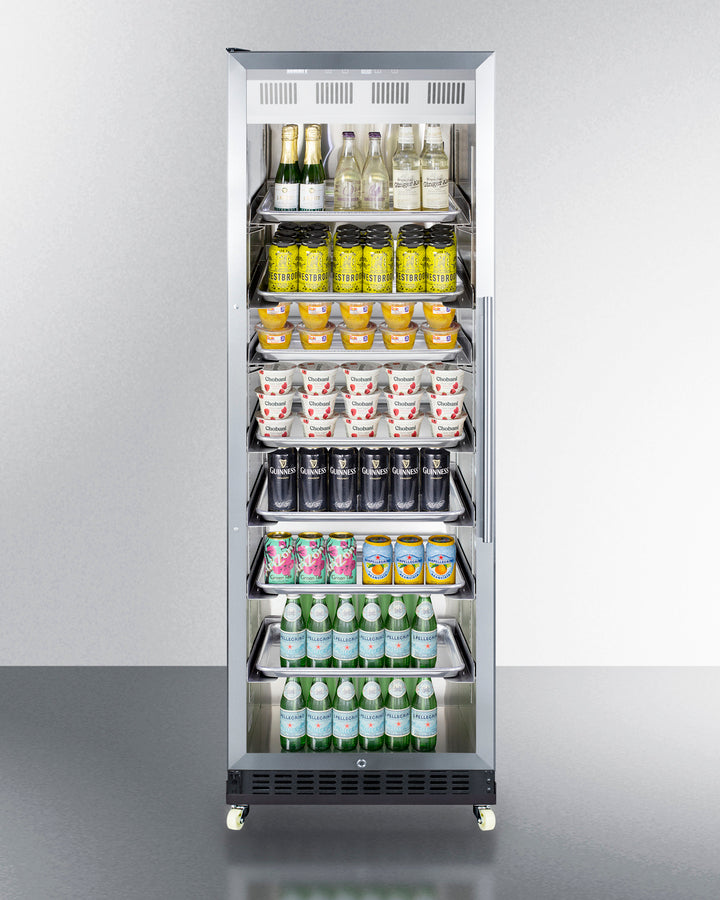 Summit Commercial - 24" Wide Mini Reach-In Beverage Center with Dolly Summit Commercial - 24" Wide Mini Reach-In Beverage Center with Dolly