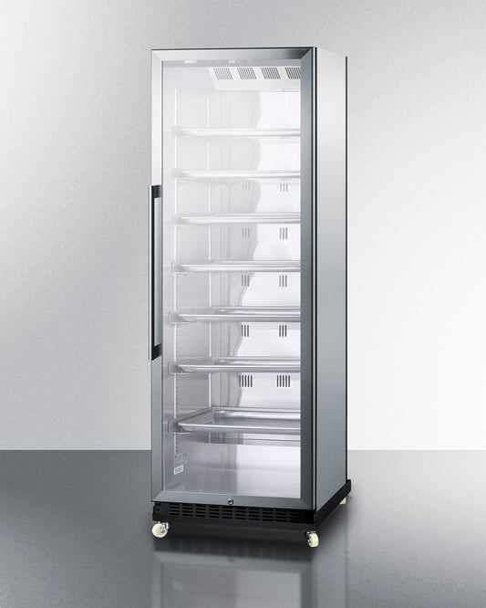 Summit Commercial - 24" Wide Mini Reach-In Beverage Center with Dolly