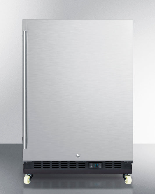 Summit Commercial - 24" Wide Built-In Mini Reach-In Beverage Center with Dolly