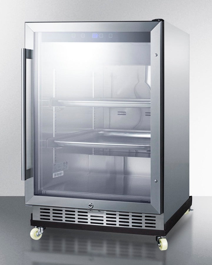Summit Commercial - 24" Wide Outdoor Mini Reach-In Beverage Center with Dolly Summit Commercial - 24" Wide Outdoor Mini Reach-In Beverage Center with Dolly