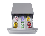 Summit Commercial - 24" Wide Built-In Beverage Refrigerator With Top Drawer Summit Commercial - 24" Wide Built-In Beverage Refrigerator With Top Drawer