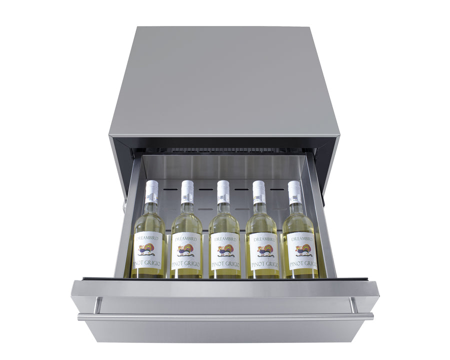 Summit Commercial - 24" Wide Built-In Beverage Refrigerator With Top Drawer Summit Commercial - 24" Wide Built-In Beverage Refrigerator With Top Drawer