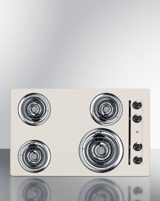 Summit - 30" Wide 4-Burner Coil Cooktop