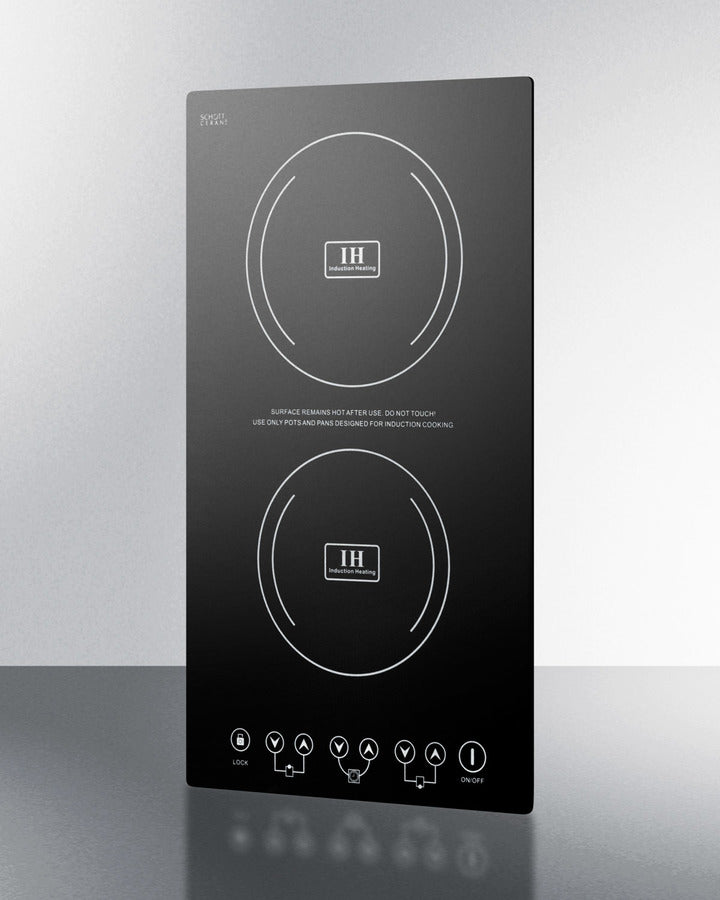 Summit - 12" Wide 230V 2-Burner Radiant Cooktop Summit - 12" Wide 230V 2-Burner Radiant Cooktop