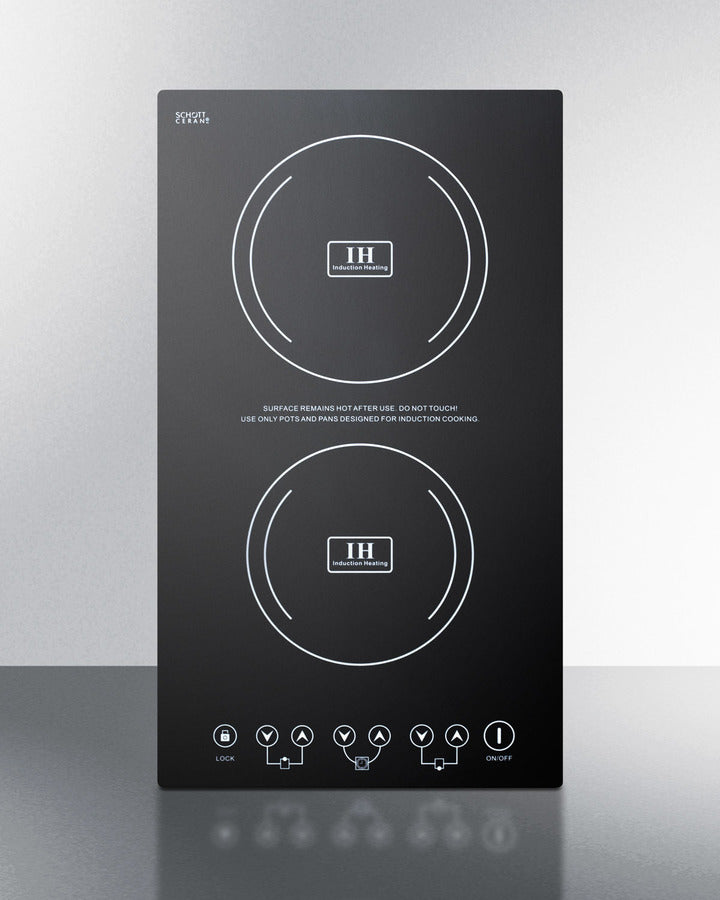 Summit - 12" Wide 230V 2-Burner Radiant Cooktop Summit - 12" Wide 230V 2-Burner Radiant Cooktop