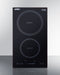 Summit - 12" Wide 208-240V 2-Zone Induction Cooktop