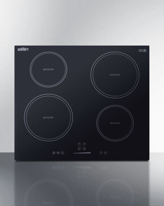 Summit - 24" Wide 208-240V 4-Zone Induction Cooktop