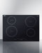 Summit - 30" Wide 208-240V 4-Zone Induction Cooktop