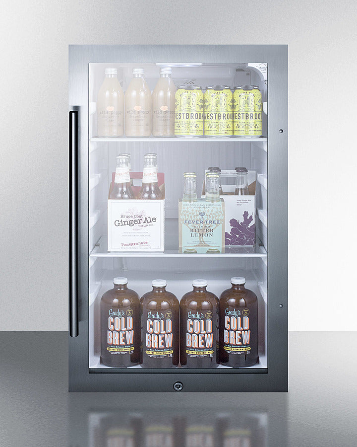 Summit - Shallow Depth Indoor/Outdoor Beverage Cooler, ADA Compliant Summit - Shallow Depth Indoor/Outdoor Beverage Cooler, ADA Compliant