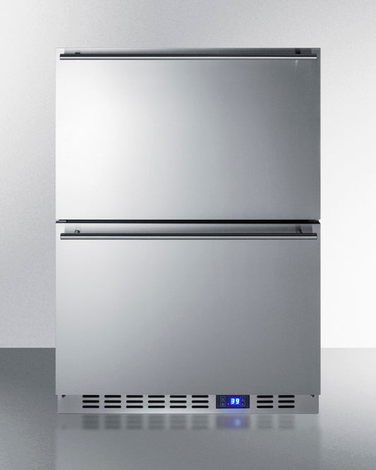 Summit - 24" Wide 2-Drawer All-Refrigerator