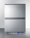 Summit - 24" Wide 2-Drawer All-Refrigerator