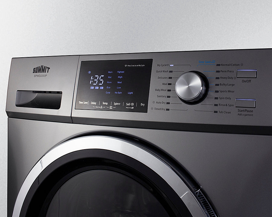 Summit - 24" Wide 115V Washer/Dryer Combo Summit - 24" Wide 115V Washer/Dryer Combo