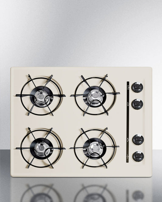 Summit - 24" Wide 4-Burner Gas Cooktop