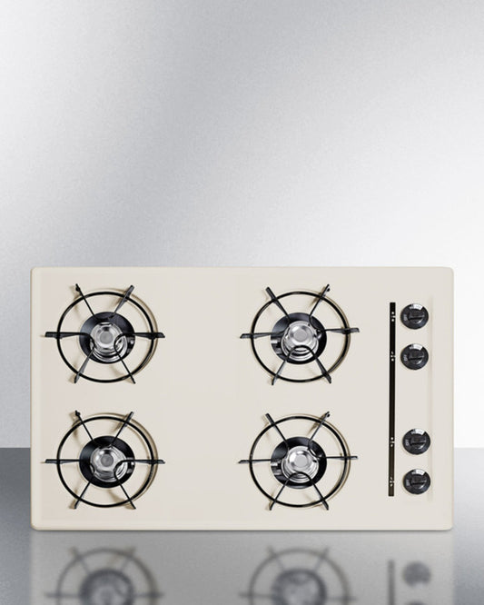 Summit - 30" Wide 4-Burner Gas Cooktop