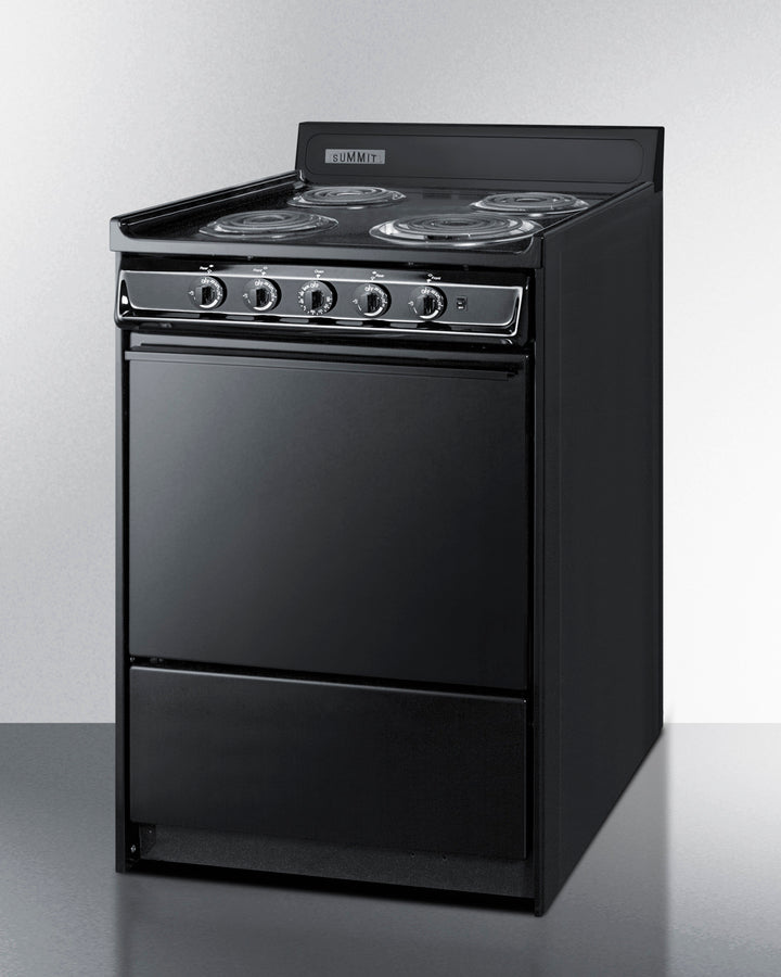 Summit - 24" Wide Electric Wall Oven and 24" Wide Electric Coil Range Summit - 24" Wide Electric Wall Oven and 24" Wide Electric Coil Range