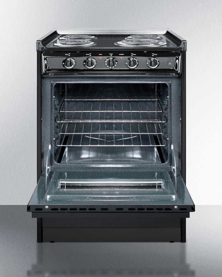 Summit - 24" Under Cabinet Ductless Range Hood and 24" Wide Electric Coil Range Bundle Summit - 24" Under Cabinet Ductless Range Hood and 24" Wide Electric Coil Range Bundle
