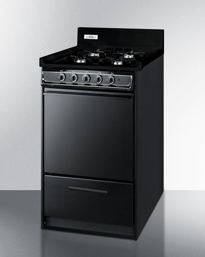 Summit - 20" Wide Gas Range, Open Burners Summit - 20" Wide Gas Range, Open Burners