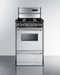 Summit - 20" Wide Gas Range, Open Burners