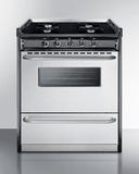 Summit - 30" Wide Gas Range, Open Burners Summit - 30" Wide Gas Range, Open Burners