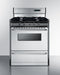 Summit - 30" Wide Gas Range, Open Burners