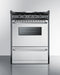 Summit - 24" Wide Gas Range, Open Burners