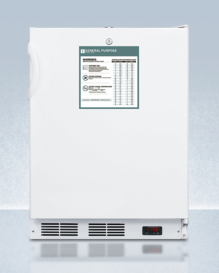 Accucold - 24" Wide Built-In All-Freezer, ADA Compliant Accucold - 24" Wide Built-In All-Freezer, ADA Compliant