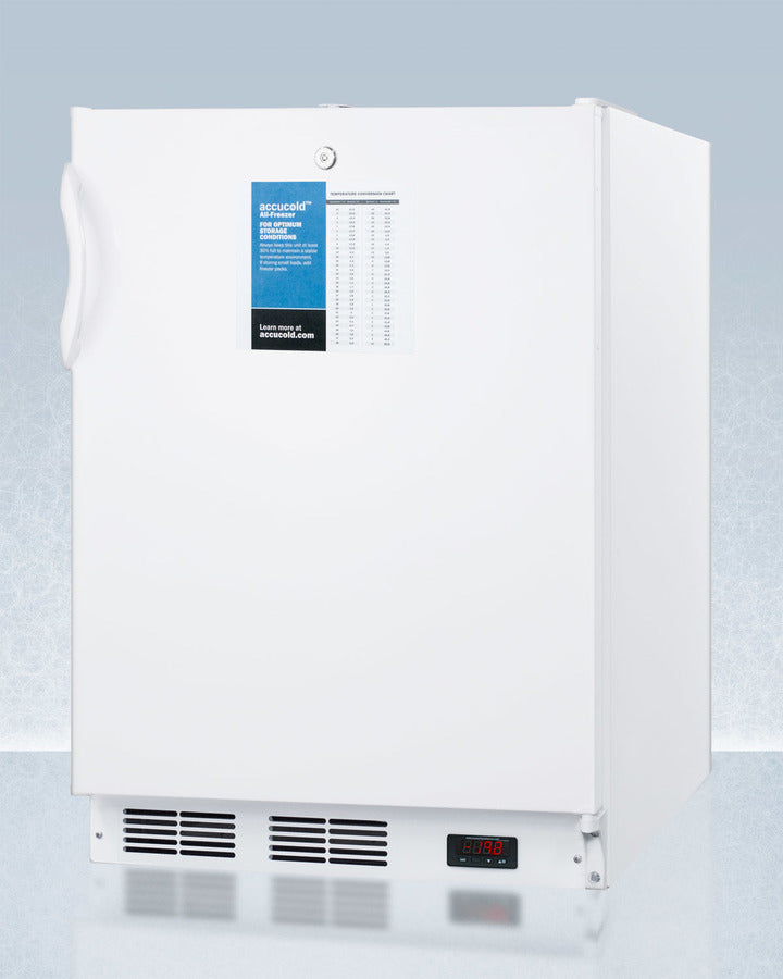 Accucold - 24" Wide All-Freezer, ADA Compliant Accucold - 24" Wide All-Freezer, ADA Compliant