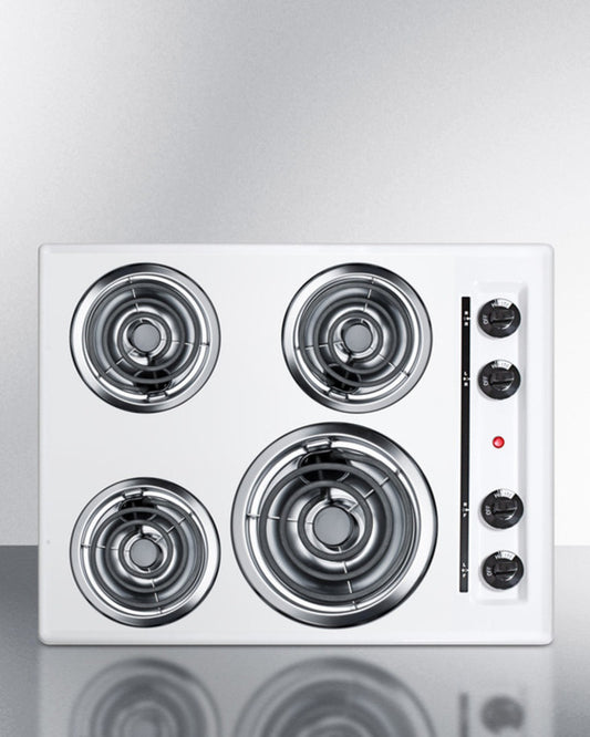 Summit - 24" Wide 4-Burner Coil Cooktop